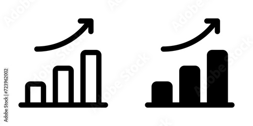Editable bar chart, investment profit vector icon. Part of a big icon set family. Perfect for web and app interfaces, presentations, infographics, etc