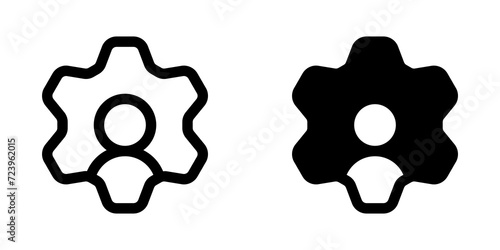 Editable human resource, management, account setting vector icon. Part of a big icon set family. Perfect for web and app interfaces, presentations, infographics, etc