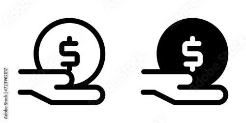 Editable donation hand gesture vector icon. Part of a big icon set family. Perfect for web and app interfaces, presentations, infographics, etc