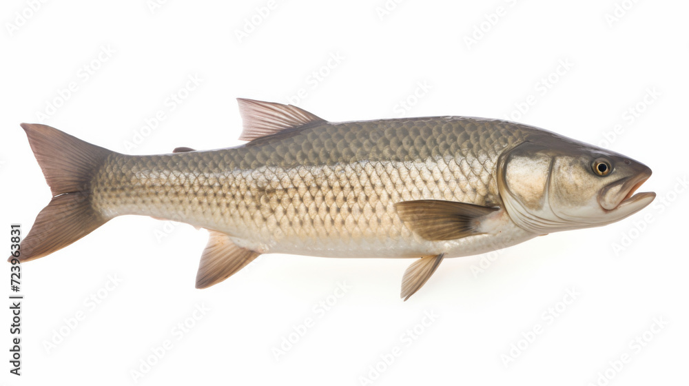 Fish - An Bighead carp on a white background Fish - An Bighead carp on a white background