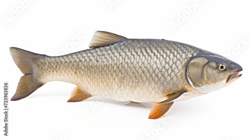 Fish - An Bighead carp on a white background