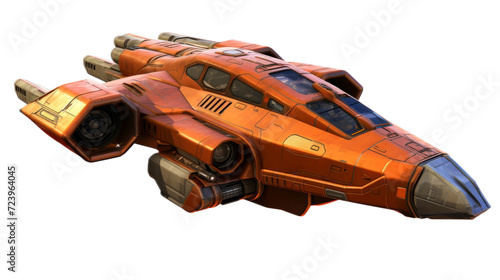 Fototapeta Naklejka Na Ścianę i Meble -  Spaceship. Isolated on a white background png like