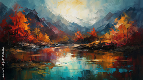 abstract background with watercolor
