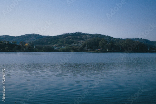 lake and mountains