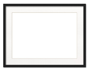 large black frame on white transparent background