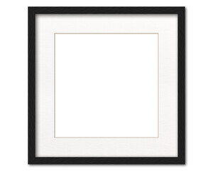 large black square frame on white transparent background