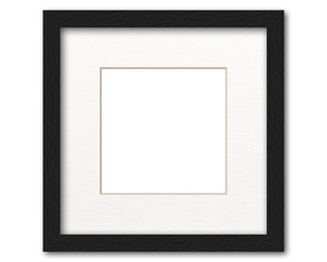 small black square frame on white transparent background