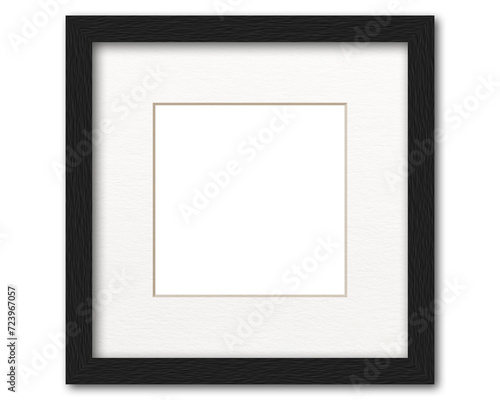 small black square frame on white transparent background