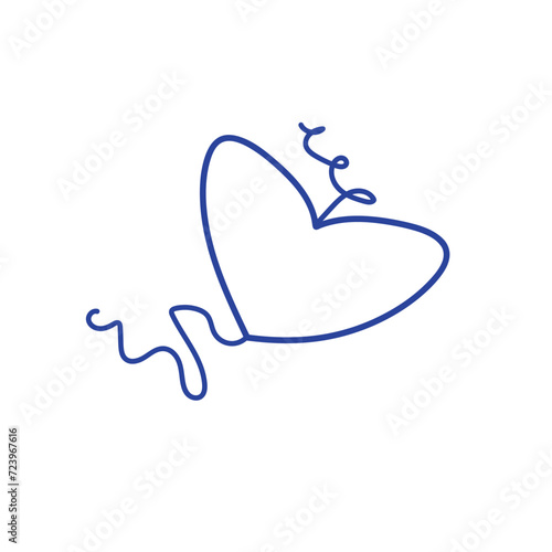 Isolated vector drawn by hand on a white background