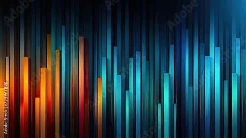 linear vertical geometrical pattern wallpaper. Generative AI photo