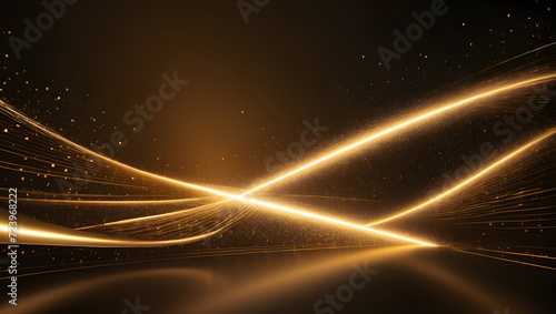 Abstract Light Burst Background with Radiant Rays, Stars, and Energy Motion Illustration