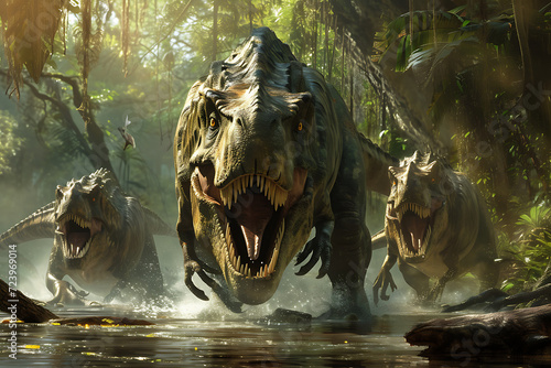 Fierce dinosaurs from the Jurassic era © STOCK PHOTO 4 U