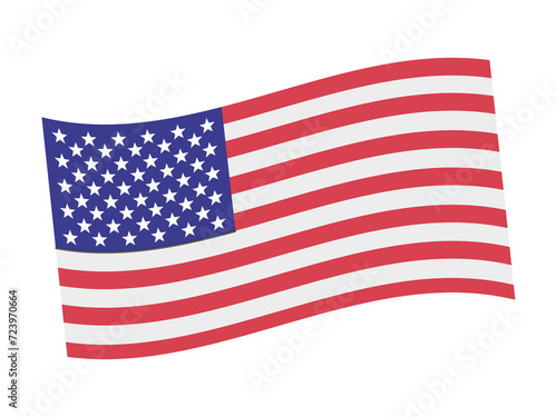 America Flag Vector Illustration