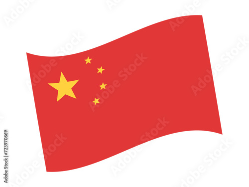 China Flag Vector Illustration