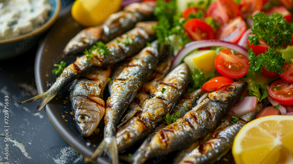 Grilled Sardines with Fresh Herbs