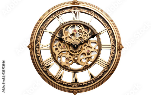 Zenith Timepiece Wall clock, 3D image of Zenith Timepiece Wall clock isolated on Transparent background.