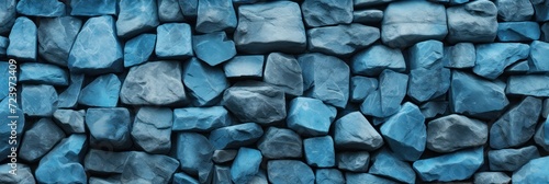 aquamarine wallpaper for seamless cobblestone wall or road background  photo