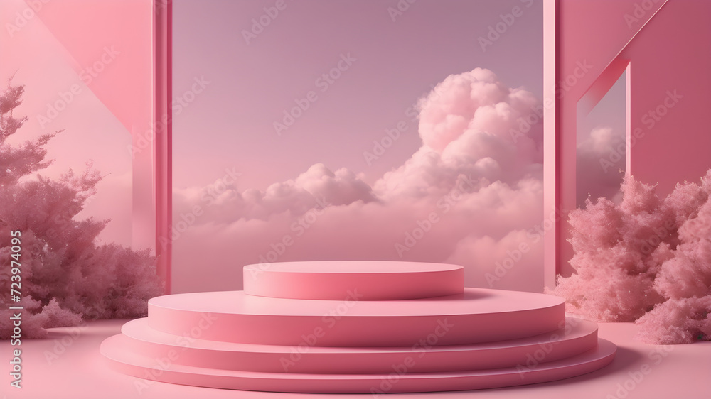 Iconic Classical Architectural Structure Featuring a Podium, Stage, and ...