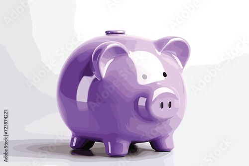 Piggy bank isolated on white
