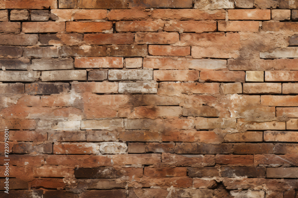 Brick wall background texture generated AI Brick wall background texture generated AI