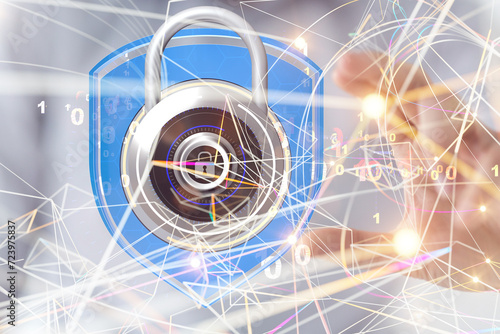 secure lock - padlock holdi...