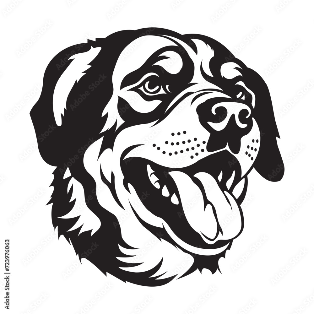black and white dog vector logo black and white dog vector logo