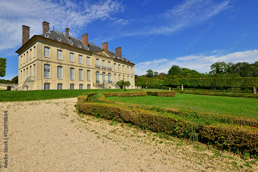Chaussy, France - may 15 2023 : Villarceaux estate