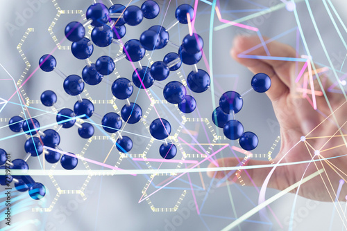 Fototapeta Naklejka Na Ścianę i Meble -  people network structure HR - Human resources management and recruitment