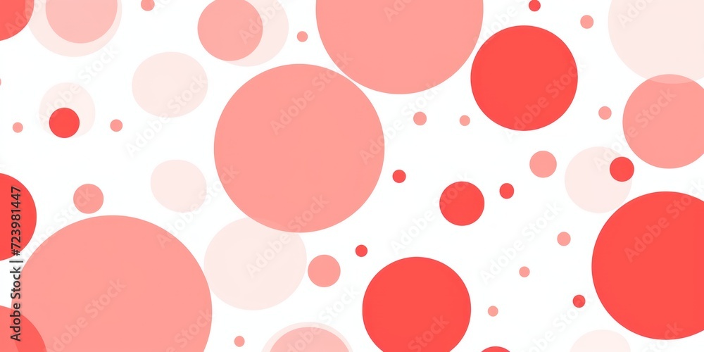 coral polka dot, boho color palette, simple line, modern minimalist vector illustration pattern