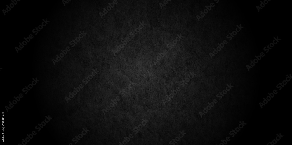 Fototapeta premium Abstract Dark black stone blank wall grunge marble stone charcoal backdrop background. black rough retro grunge counter tops. dark texture chalk board and cracked wall black board banner background.