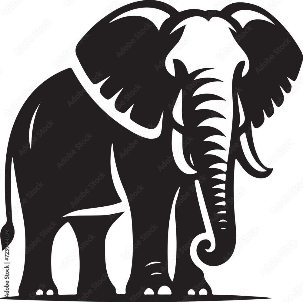 Elephant Silhouette vector Elephant Silhouette vector