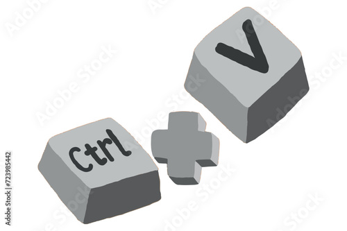 Keyboard Shortcut Buttons Vector