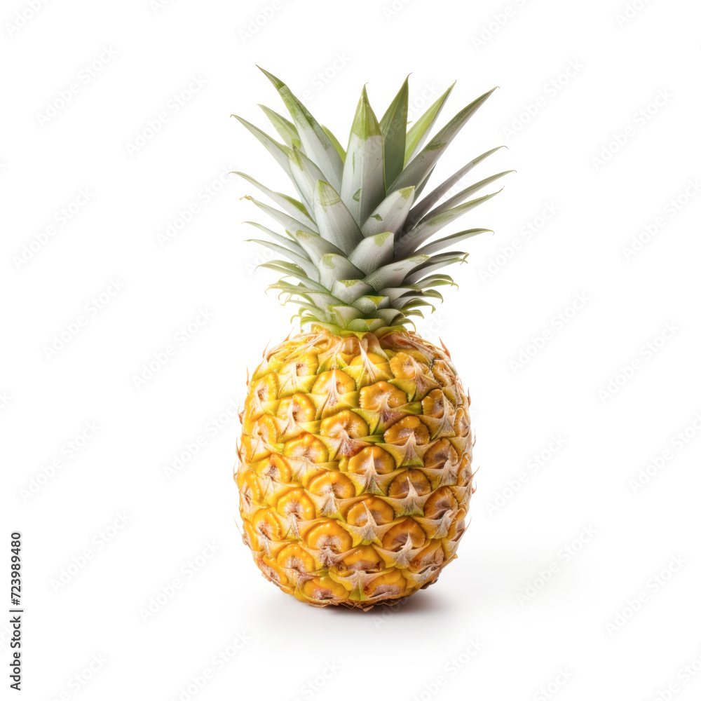 Fresh and juicy pineapple on white background Fresh and juicy pineapple on white background