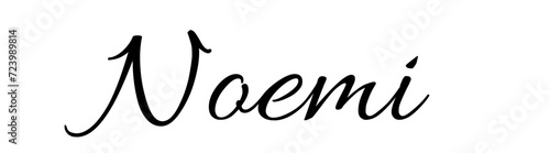 Noemi - black color - name written - ideal for websites,, presentations, greetings, banners, cards, books, t-shirt, sweatshirt, prints, cricut, silhouette, sublimation

