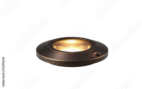 Outdoor integrated light, Solar Bronze Integrated LED Downcast Deck Light isolated on Transparent background.