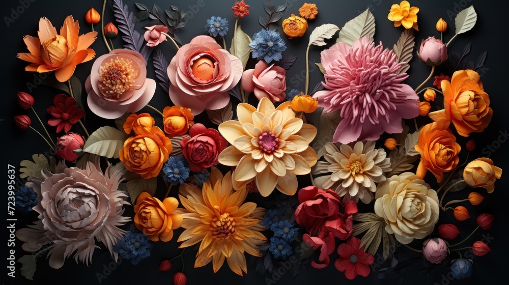 Assortment of leaves and flowers UHD Wallpaper Assortment of leaves and flowers UHD Wallpaper