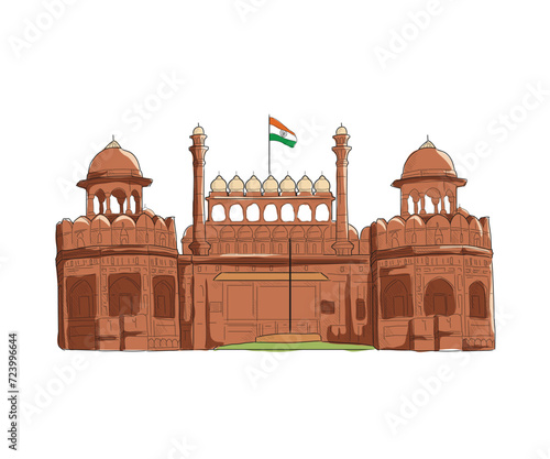 Illustration of Red Fort