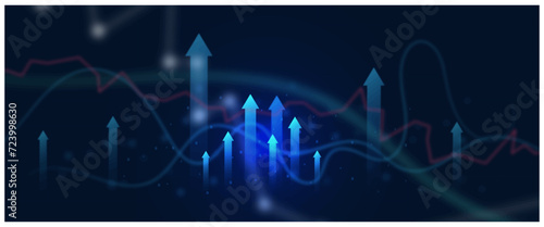 Investment finance chart,stock market business.