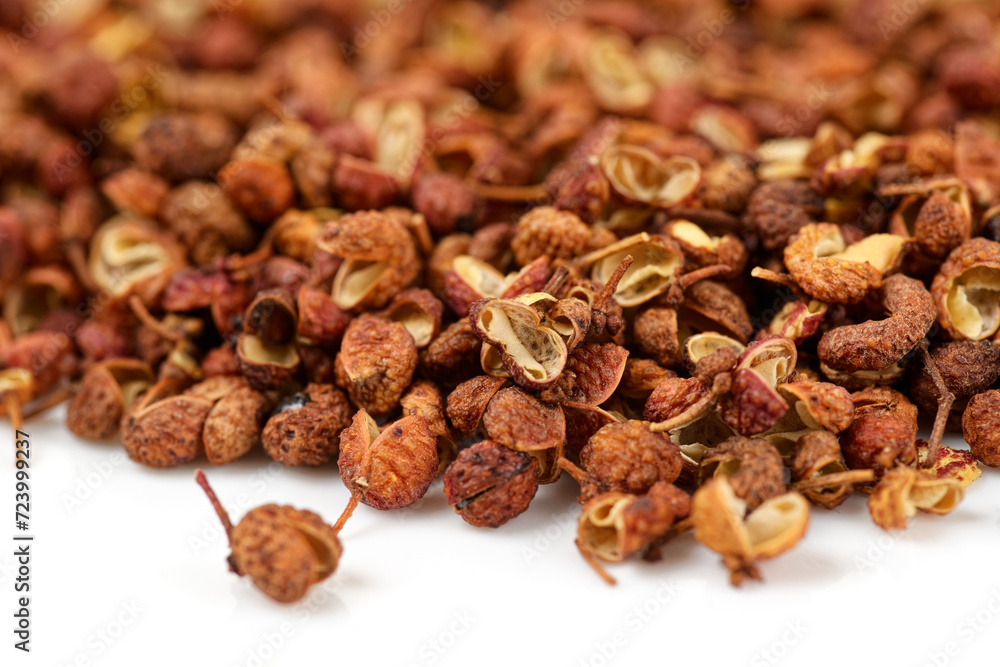 Obraz premium Pile of Sichuan Chinese pepper, macro shot