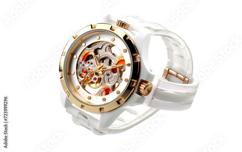 Trendy and Stylish Fashion Watch, Stylish leather watch isolated on Transparent background.