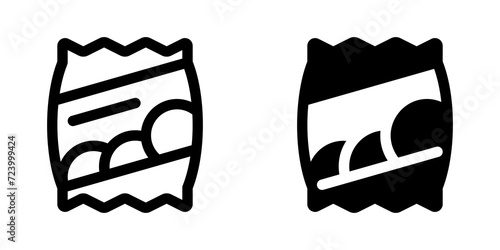 Editable potato chips bag vector icon. Part of a big icon set family. Perfect for web and app interfaces, presentations, infographics, etc