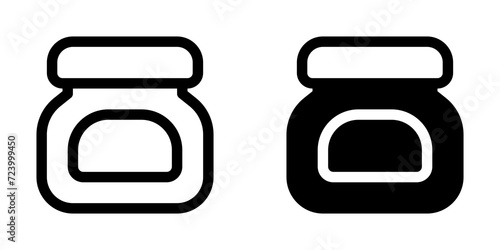 Editable chocolate spread, peanut butter vector icon. Part of a big icon set family. Perfect for web and app interfaces, presentations, infographics, etc