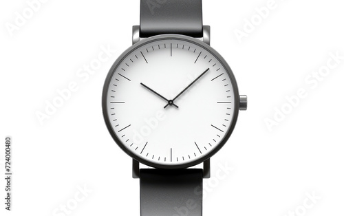 Minimalist Simple Watch, Minimalist wrist Watch isolated on Transparent background.
