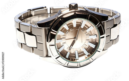 men's Quartz Watch, Men's Watches Waterproof Stainless Steel, Stylish quartz wrist watch isolated on Transparent background.