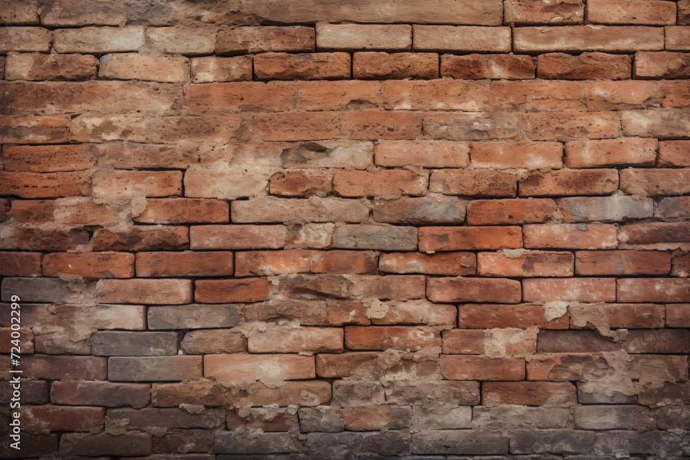 Brick wall background texture generated AI Brick wall background texture generated AI