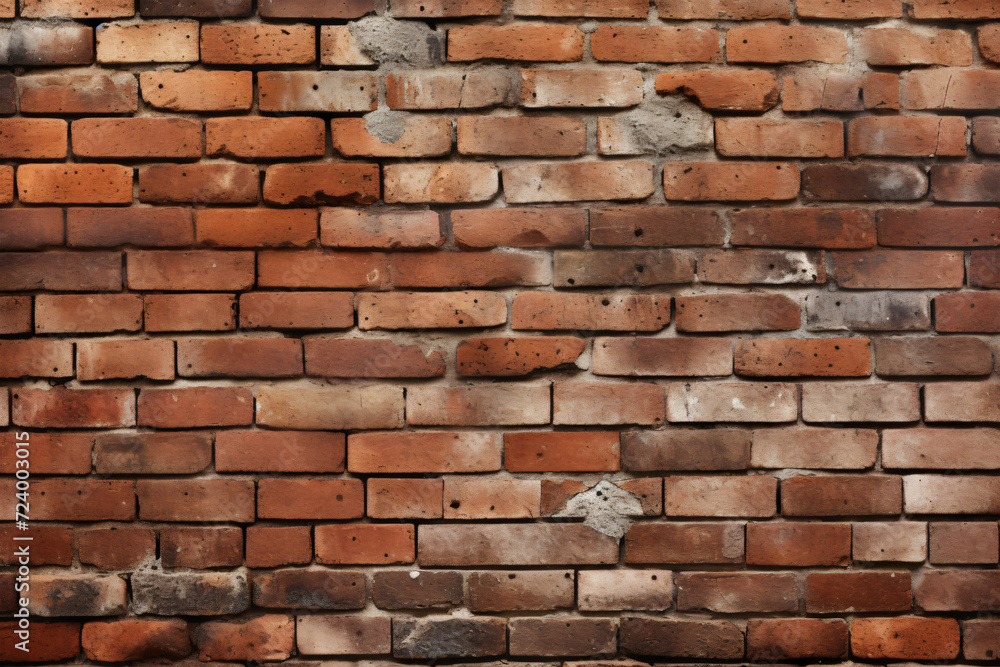 Brick wall background texture generated AI Brick wall background texture generated AI
