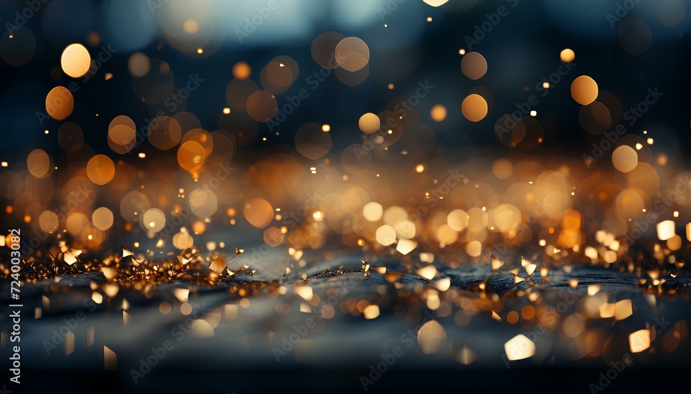 christmas tree lights. fireworks in the city. golden lights with stars background. bokeh light christmas tree lights. fireworks in the city. golden lights with stars background. bokeh light