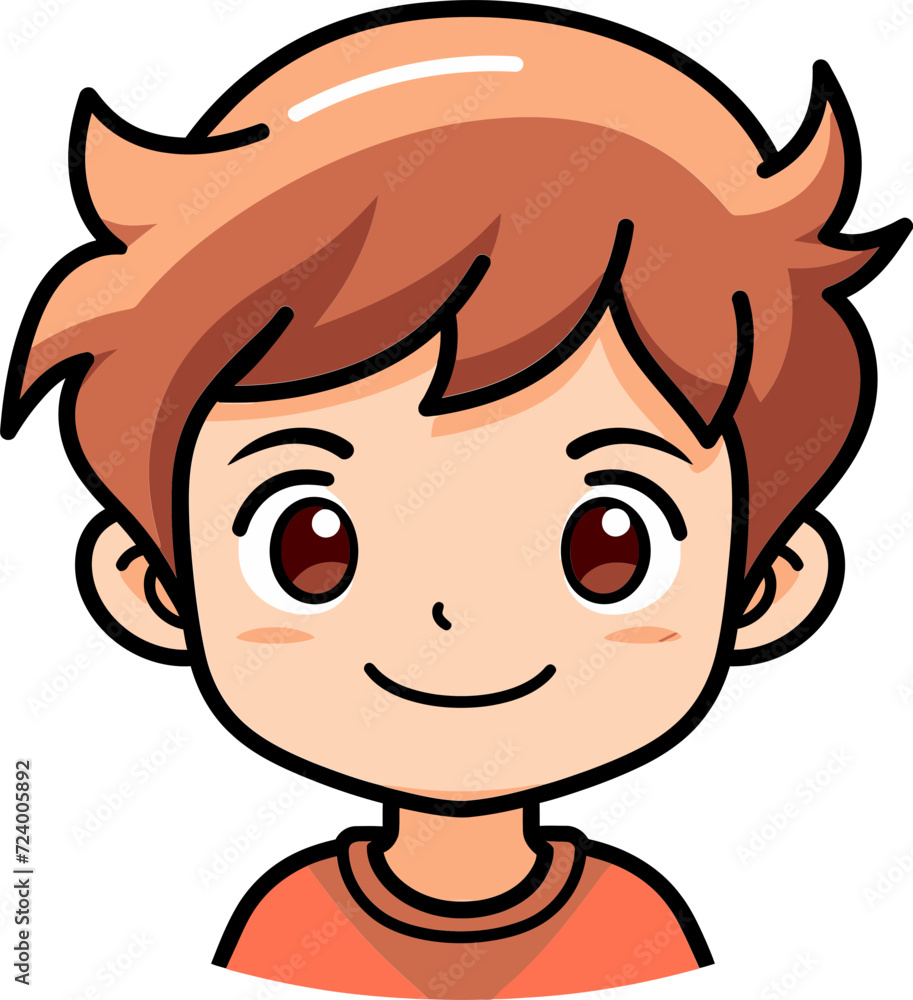 Radiant Adventures Boy Vector Portrait Dynamic Discoveries Vector Boy Sketch