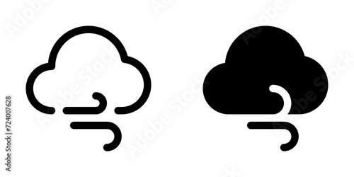Editable windy cloud vector icon. Part of a big icon set family. Perfect for web and app interfaces, presentations, infographics, etc photo