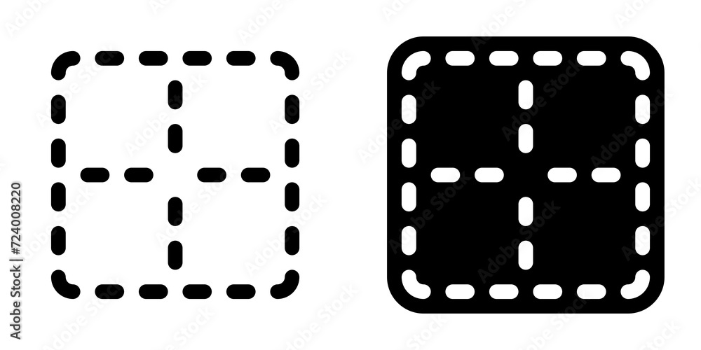 Editable middle center border vector icon. Part of a big icon set family. Perfect for web and app interfaces, presentations, infographics, etc Editable middle center border vector icon. Part of a big icon set family. Perfect for web and app interfaces, presentations, infographics, etc
